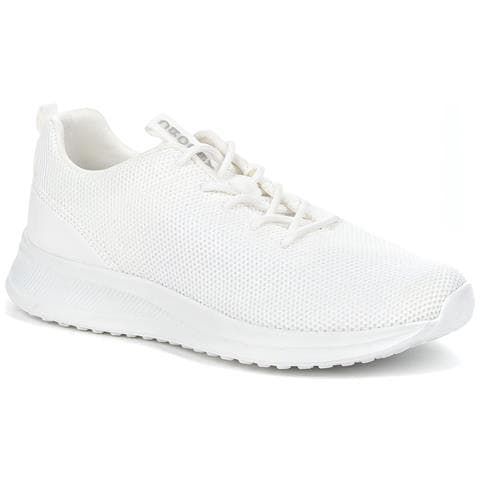 White Casual Closed Sport Shoe Sneakers Tessile Scarpe Donna Bianco Eu 37, 437172/02-03 - Foto 1