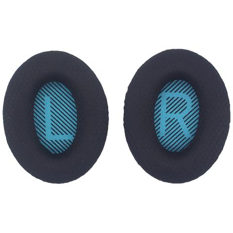 Cuscinetti Auricolari Di Ricambio Per Cuffie Bose Qc35, Qc25, Qc15 Black+blue - Foto 2
