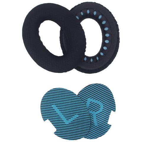 Cuscinetti Auricolari Di Ricambio Per Cuffie Bose Qc35, Qc25, Qc15 Black+blue - Foto 6