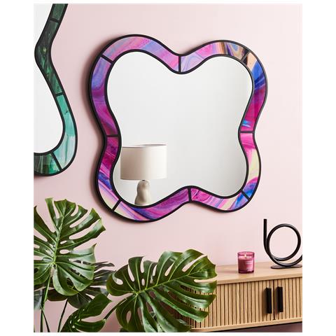 Specchio Pulnoy 72 Cm 80 Cm Rosa - Foto 1