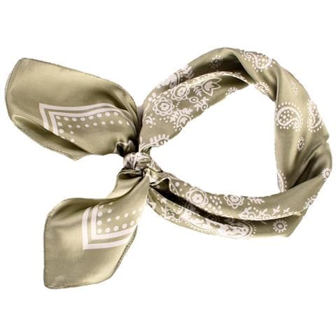 Elegante Sciarpa Quadrata Paisley - 70x70 Cm Green - Foto 1