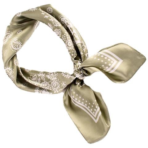 Elegante Sciarpa Quadrata Paisley - 70x70 Cm Green - Foto 2