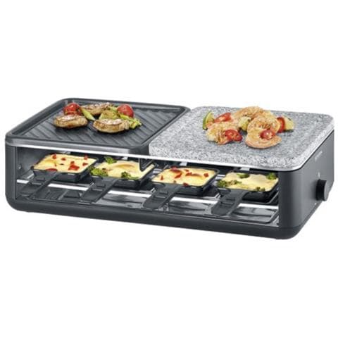 Griglia Per Raclette Da 1300 W Per 8 Persone + Pietra Per Grigliare - 2366 - Foto 2