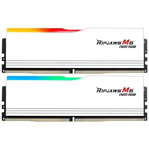 Memoria DIMM G.Skill Ripjaws S5 64 GB (2x32 GB) DDR5 6000 MHz CL30 Formato DIMM 288-pin Colore Bianco - Foto 1