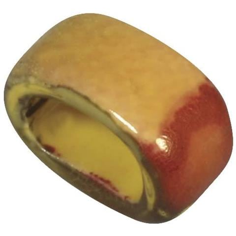 Perlina Forma Ovale In Ceramica Ø1,8cm - Colore Arcobaleno - Foto 1