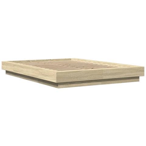 Giroletto Luci Led Rovere Sonoma 140x190 Cm Legno Multistrato - Foto 3