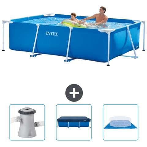 Piscina Fuori Terra - Rettangolo - 260x160x65 Cm - Blu - Include Accessori Coordinati Cb76 - Foto 1