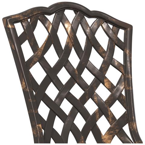 Set Bistro da Giardino 3 Pezzi in Bronzo di Alluminio Fuso - Foto 9