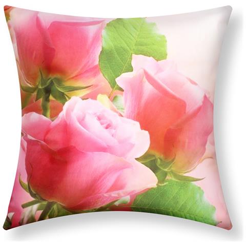 Set Di 2 Copricuscini 40x40 Cm Design Bouquet Di Rose - Foto 1