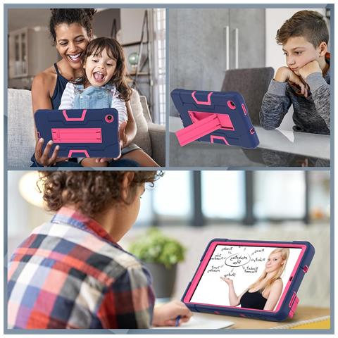 Custodia Per Galaxy Tab A7 8.7"" Armored Con Supporto Blu Navy - Foto 2