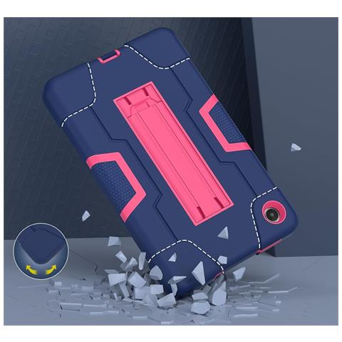 Custodia Per Galaxy Tab A7 8.7"" Armored Con Supporto Blu Navy - Foto 4