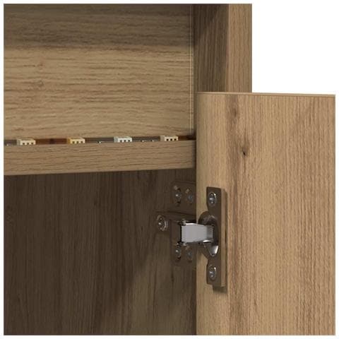 Mobile TV Marrone 182 x 34 x 50 cm Legno multistrato - Foto 9