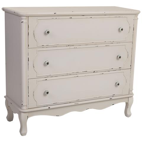 Comò In Legno Anticato Con 3 Cassetti 100 X 38 X 87h Cm - Foto 1