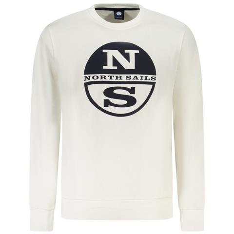 Sweat-shirt con zip© per uomo, bianca - Colore: Bianco, Taglia: 3XL - Foto 1