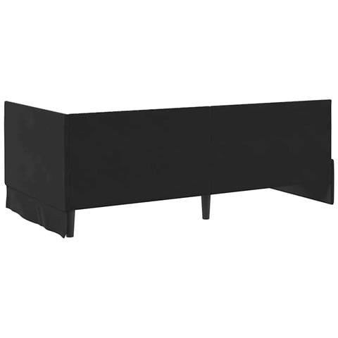 Struttura Letto Angolare con Materasso 2 pcs Nero Velluto - Foto 9