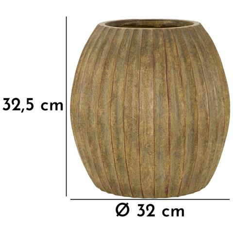 Vaso Breeze Medio In Magnesio Verde Anticato - Foto 7