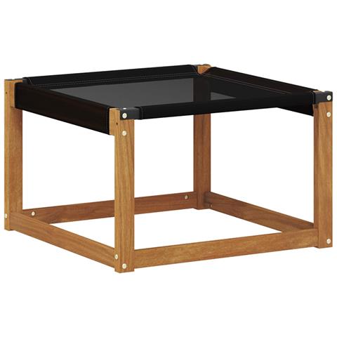 Set di divani da esterno con cuscino 9 pcs Naturale e Nero - Foto 9