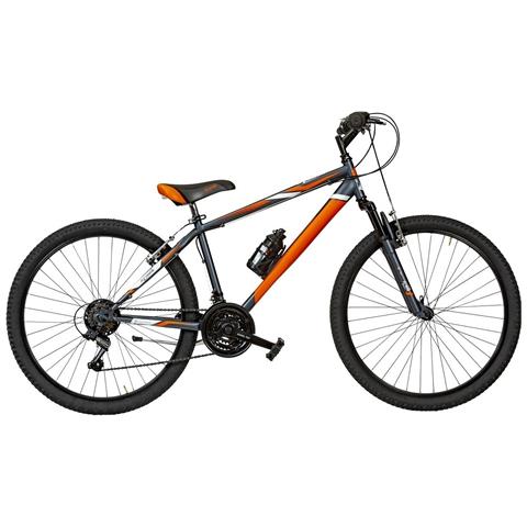 Bici Da Uomo Mountain Bike 26 Sr26sf Bicicletta Mtb Stark Cambio 18v E Forcella Ammortizzata - 48 Titanio - Arancio - Bianco Opaco - Foto 1