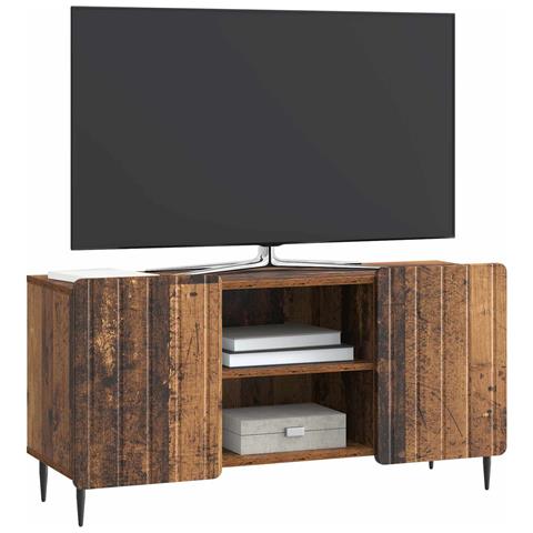 Mobile TV Legno antico 102 x 34,5 x 52 cm Legno ingegnerizzato - Foto 2