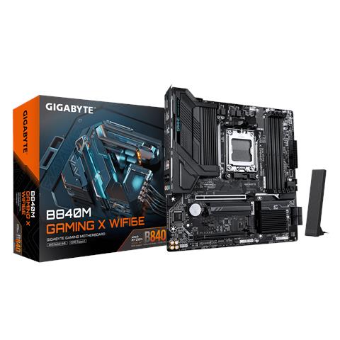 B840M GAMING X WIFI6E Scheda Madre - CPU AMD Ryzen 9000, VRM a 8+2+2 fasi, fino a 8200 MHz DDR5 (O.C.), 2× M. 2 PCIe 4.0, Wi-Fi 6E, LAN 2,5 GbE, USB 3.2 Gen 1 - Foto 1