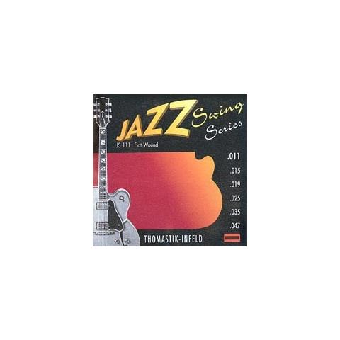 Jazz Swing Js 111 Flat Wound 011 Muta Chitarra Semiacustica Corde Lisce - Foto 2