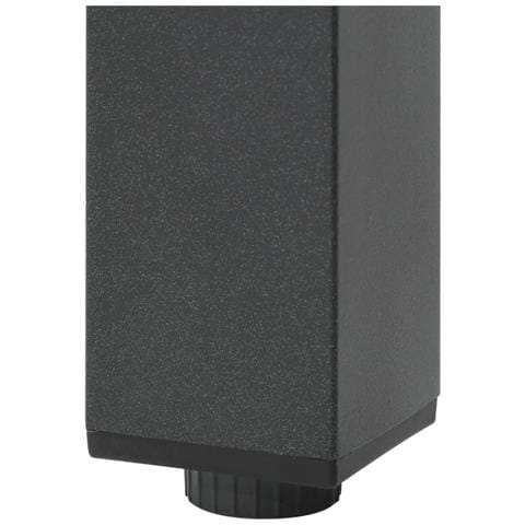 Tavolo Da Pranzo Per Giardino Vetro Alluminio 190x90x74 Cm Nero - Foto 2