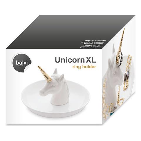 Unicorn Xl Porta Anelli In Ceramica. Vassoio Per Anelli E Gioielli. Realizzato In Ceramica. Forma Di Unicorno. - Foto 2