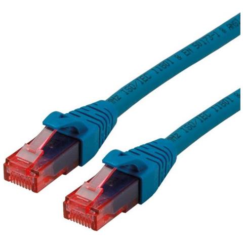 Cat6 0.5m 0.5m Cat6 U / UTP (UTP) Blu, Rosso cavo di rete - Foto 1