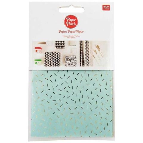 Paper Patch Menta Vermicelli Dorati 30 X 42 Cm - Foto 1