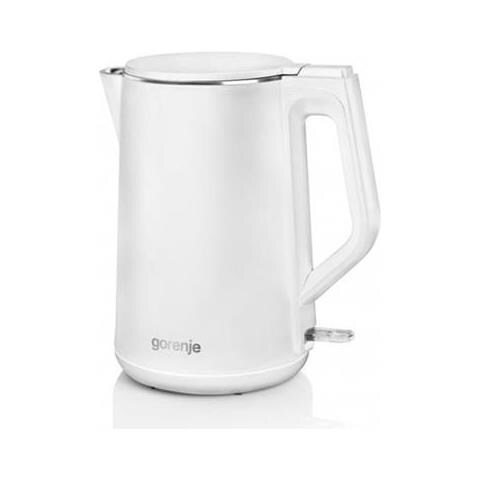 Bollitore K15dww Elettrico, 2200 W, 1,5 L, Plastica + Metallo, Base Girevole A 360°, Bianco - Foto 1