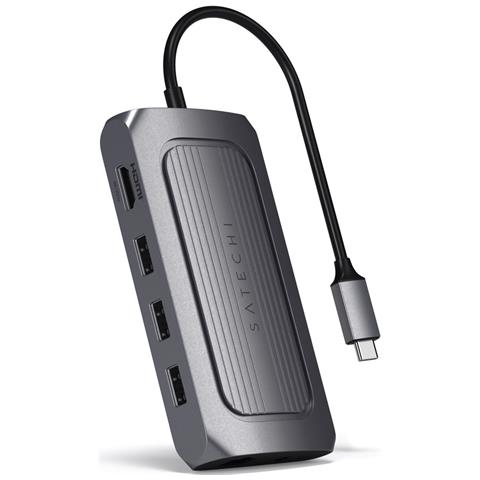 ST-U4MA3M replicatore di porte e docking station per laptop USB tipo-C Grigio - Foto 1