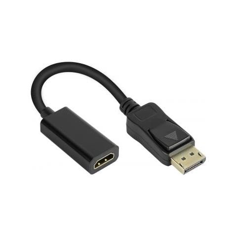 Alcasa Dp-ad08 Cavo E Adattatore Video 0,2 M Displayport Hdmi Nero - Foto 1