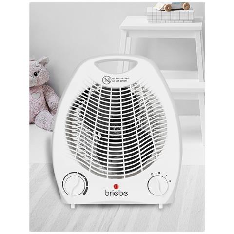 Briebe Ht1126 Termoventilatore Portatile Aria Calda / Fredda 2 Livelli Di Potenza, Termostato 2000w Bianco - Foto 2