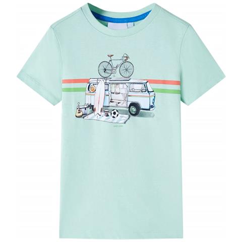 Maglietta Da Bambina Menta Chiaro 140 - Foto 1