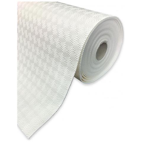 Mollettone Copritavolo Gommato Antiscivolo Protezione Tavolo Colore Bianco 100x140 Bianco - Foto 1