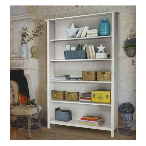Libreria 4 Ripiani Bianco Opaco 125x38x200h - Foto 1