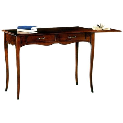 Scrivania Classico In Arte Povera Noce Scuro 108x56x80 - Foto 1