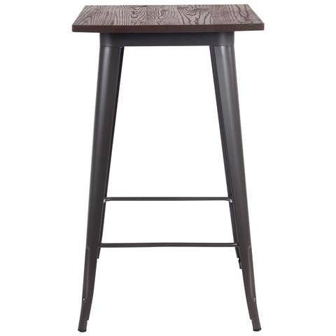 Tavolino Quadrato Da Esterno 60x60 Cm Con Piano In Legno Woody - Foto 1