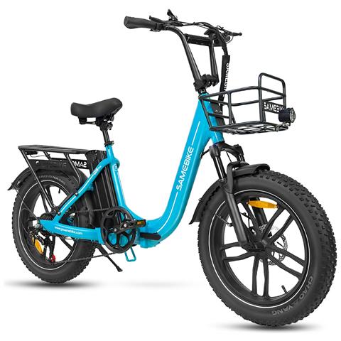 C05 Pro Bicicletta Elettrica - Potenza 350w Batteria 36v13ah Autonomia 35km Freno A Disco Meccanico - Lago Blu - Foto 2