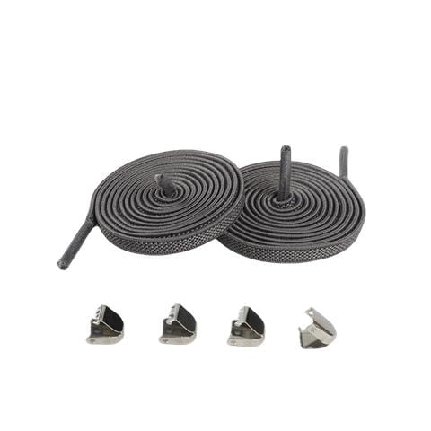 Lacci Per Scarpe Piatte Senza Lacci Lacci Elastici Con Fibbia Darkgrey - Foto 1