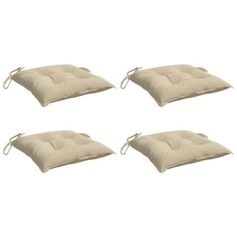 Cuscini Per Sedia 4 Pz Beige 40x40x7 Cm In Tessuto Oxford - Foto 3