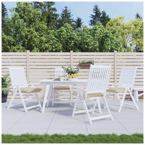Cuscini Per Sedia 4 Pz Beige 40x40x7 Cm In Tessuto Oxford - Foto 1