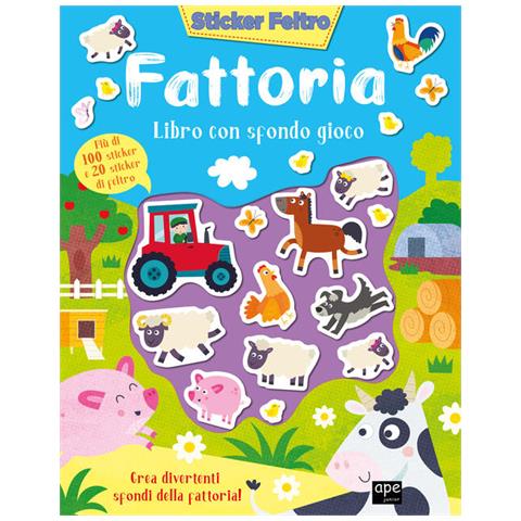 Fattoria. Sticker Feltro. Libro Con Sfondo Gioco - Foto 1