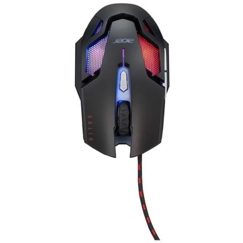 Nitro Gaming NMW200 Black Mouse Ambidestro USB Tipo A Ottico 7200 DPI - Foto 3
