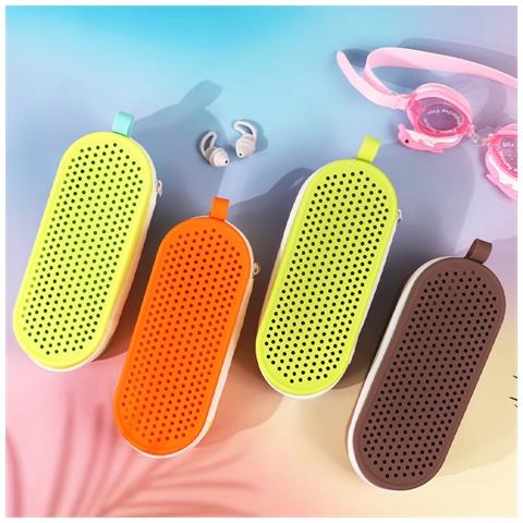 Custodia Per Occhiali Da Nuoto - Custodia Protettiva In Silicone Traspirante Green - Foto 2