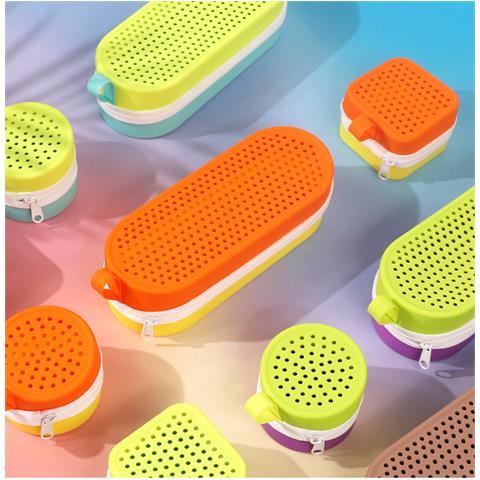 Custodia Per Occhiali Da Nuoto - Custodia Protettiva In Silicone Traspirante Green - Foto 4