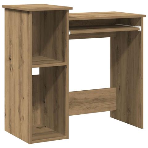 Scrivania Mensole Rovere Artigianale 84x40x78 Cm Truciolato - Foto 2