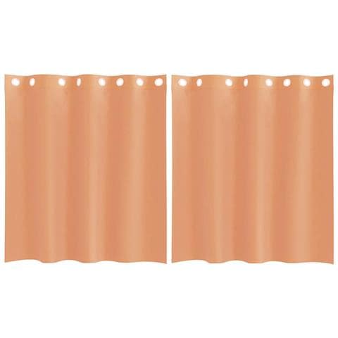 Tende In Voile Con Occhielli 2 Pz Terracotta - Foto 2