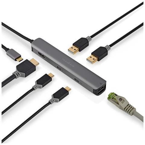 CCBW64230AT02 replicatore di porte e docking station per laptop USB 3.2 Gen 1 (3.1 Gen 1) Type-C Antracite - Foto 2
