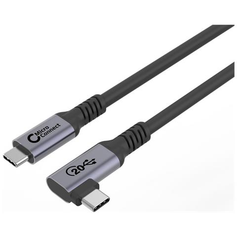 USB3.2CC005-A cavo USB USB 3.2 Gen 2x2 0,5 m USB C Nero - Foto 1